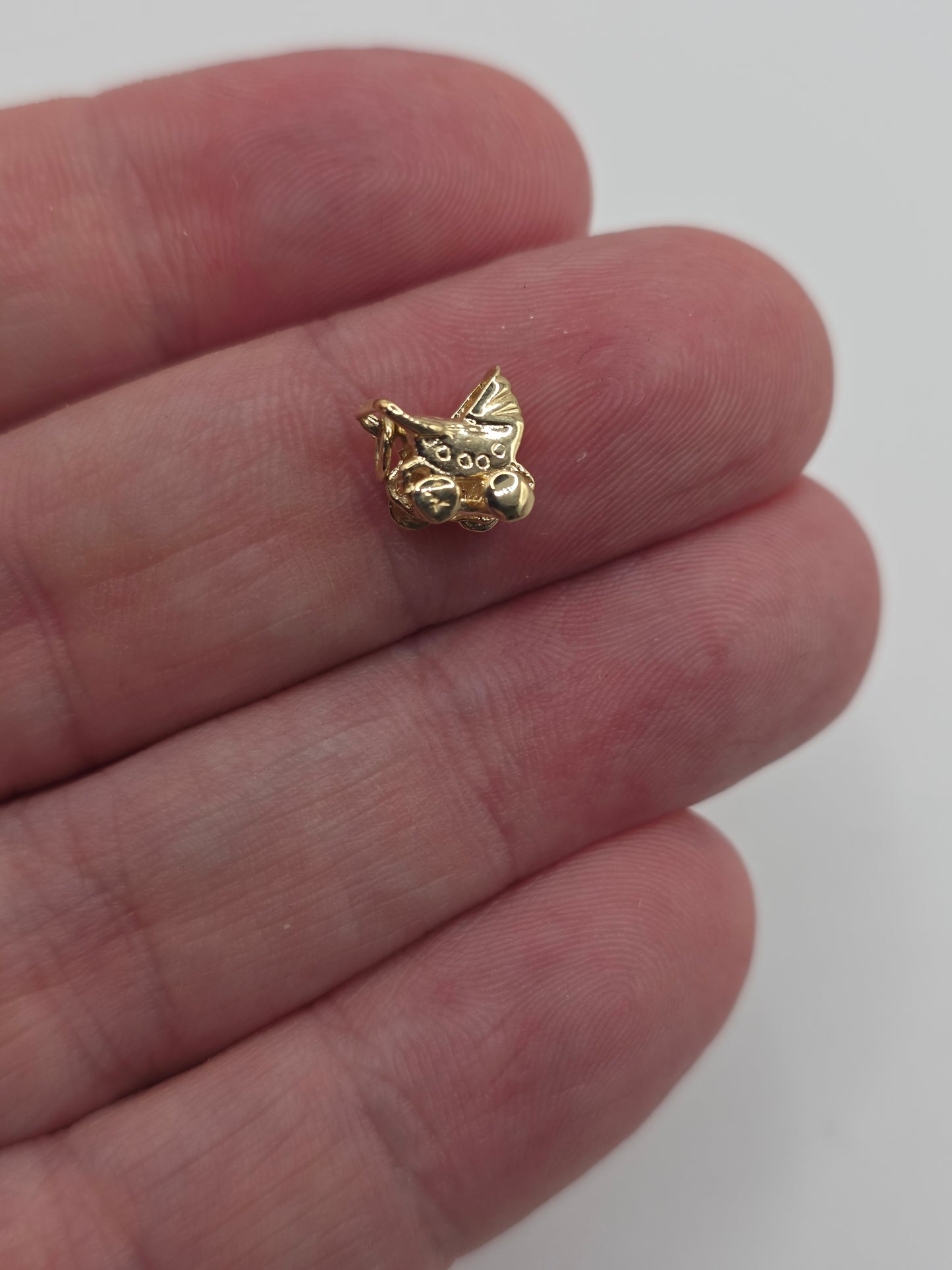 9ct gold pram charm