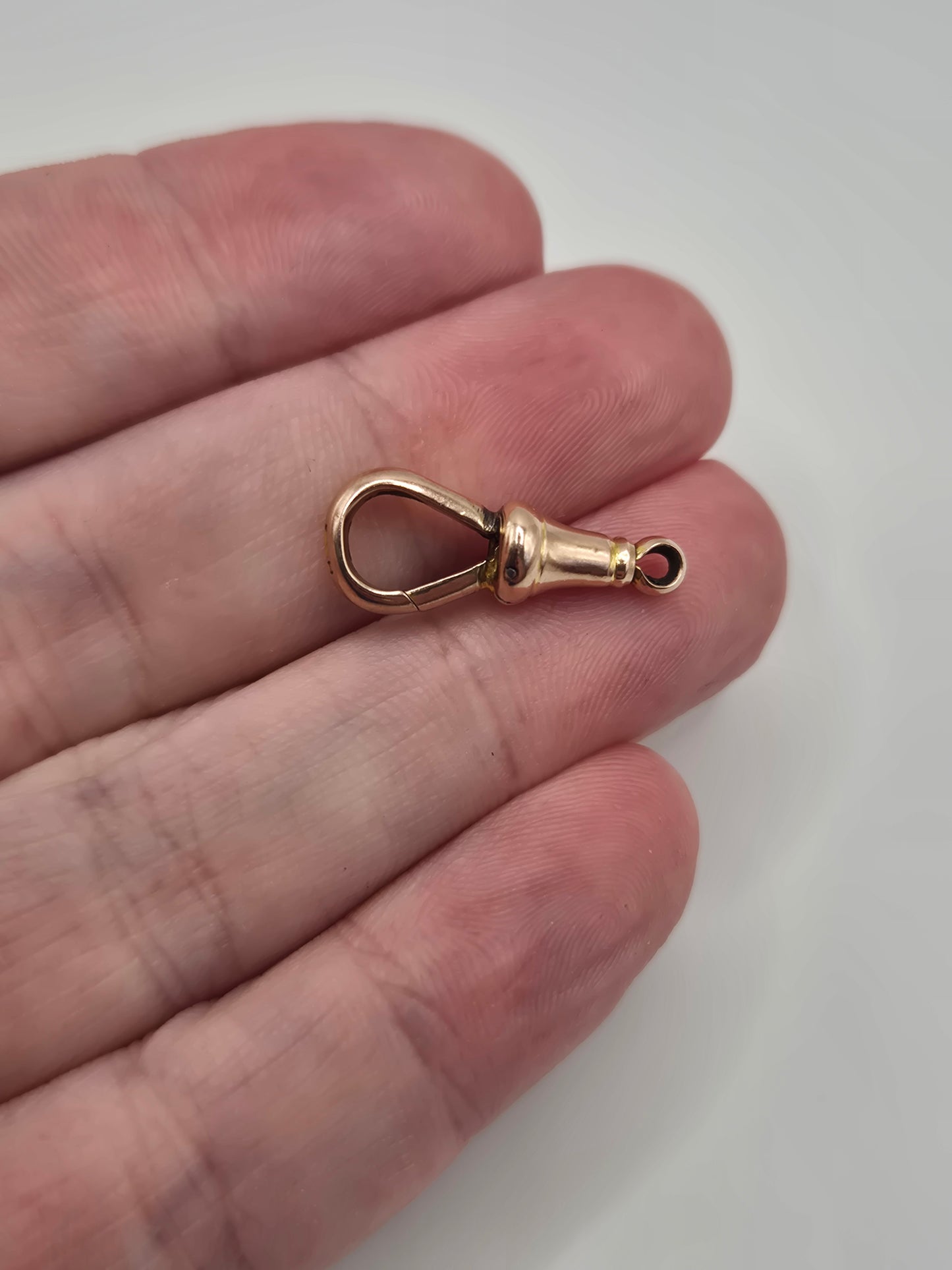 9ct rose gold dog clip (1)