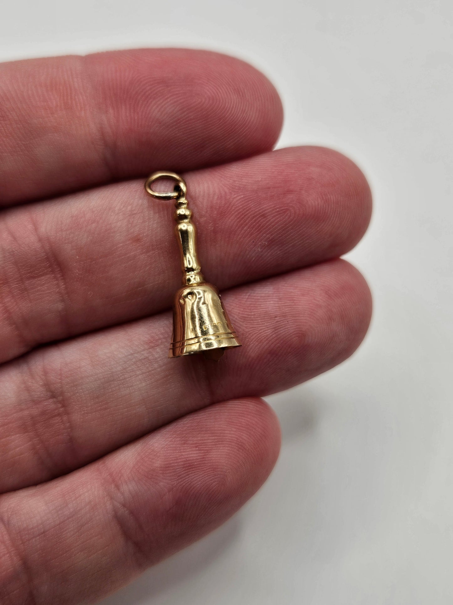 9ct gold school bell charm