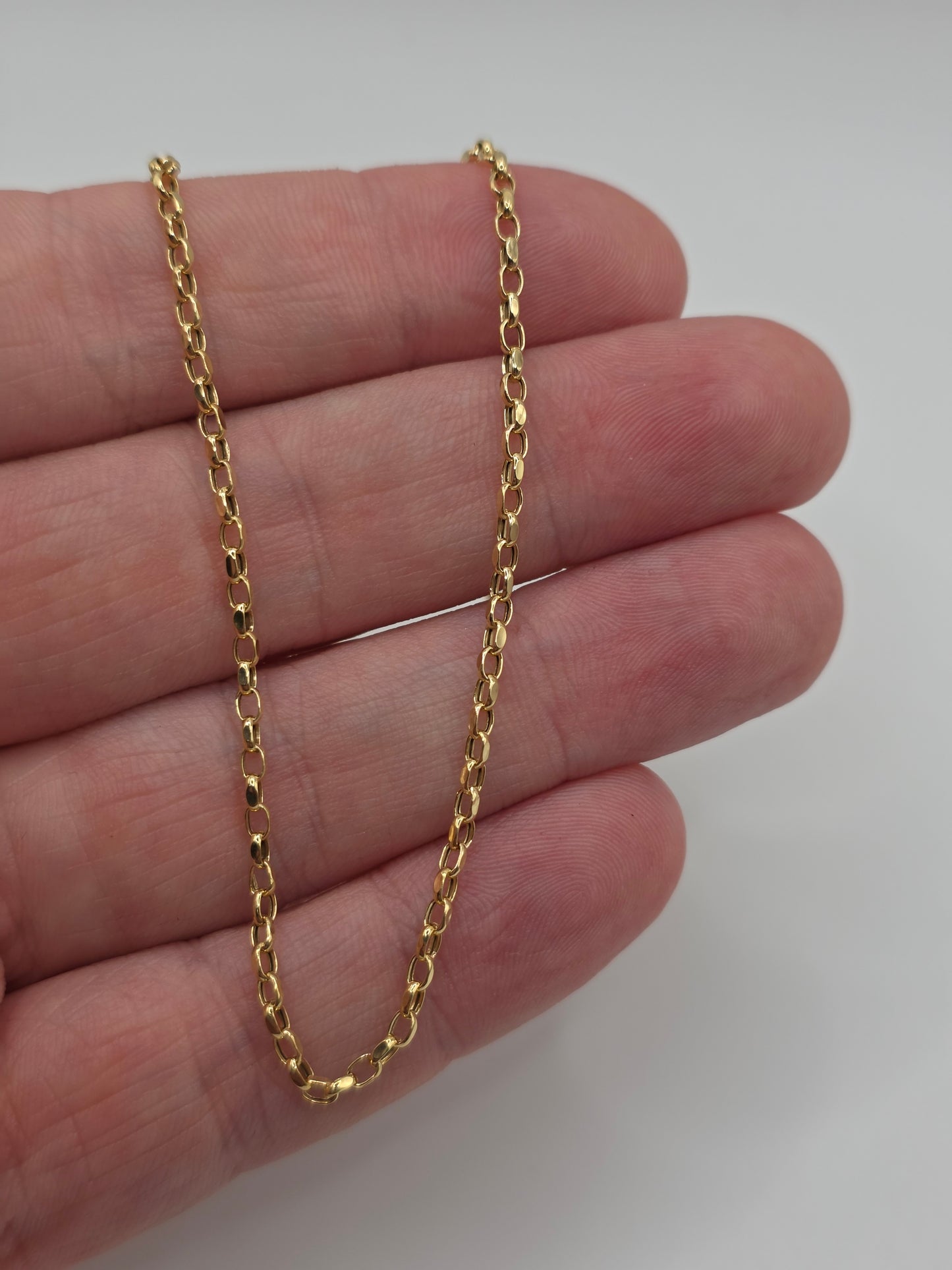 9ct gold belcher chain (78)