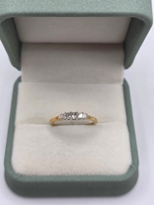 9ct gold diamond ring