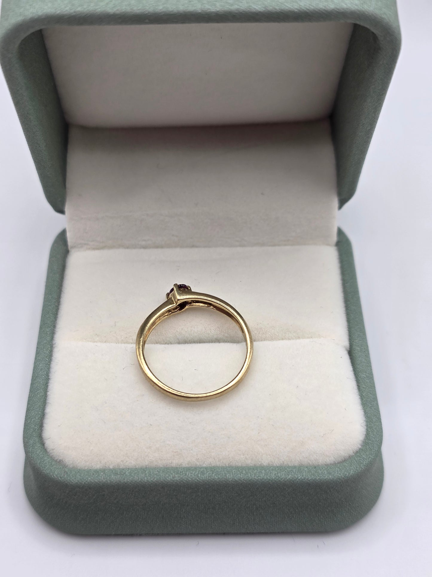 9ct gold tourmaline and diamond ring