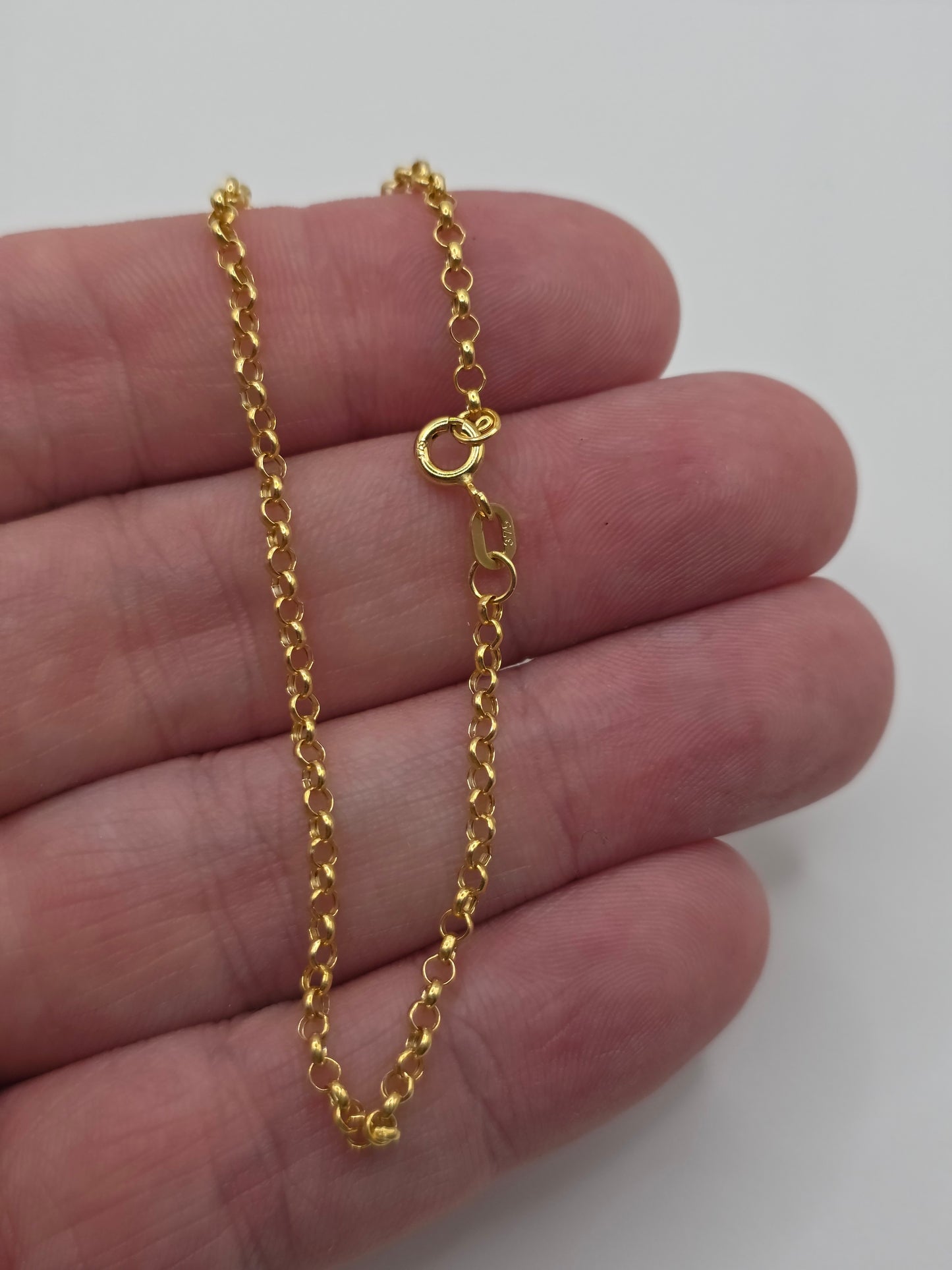 9ct gold belcher bracelet