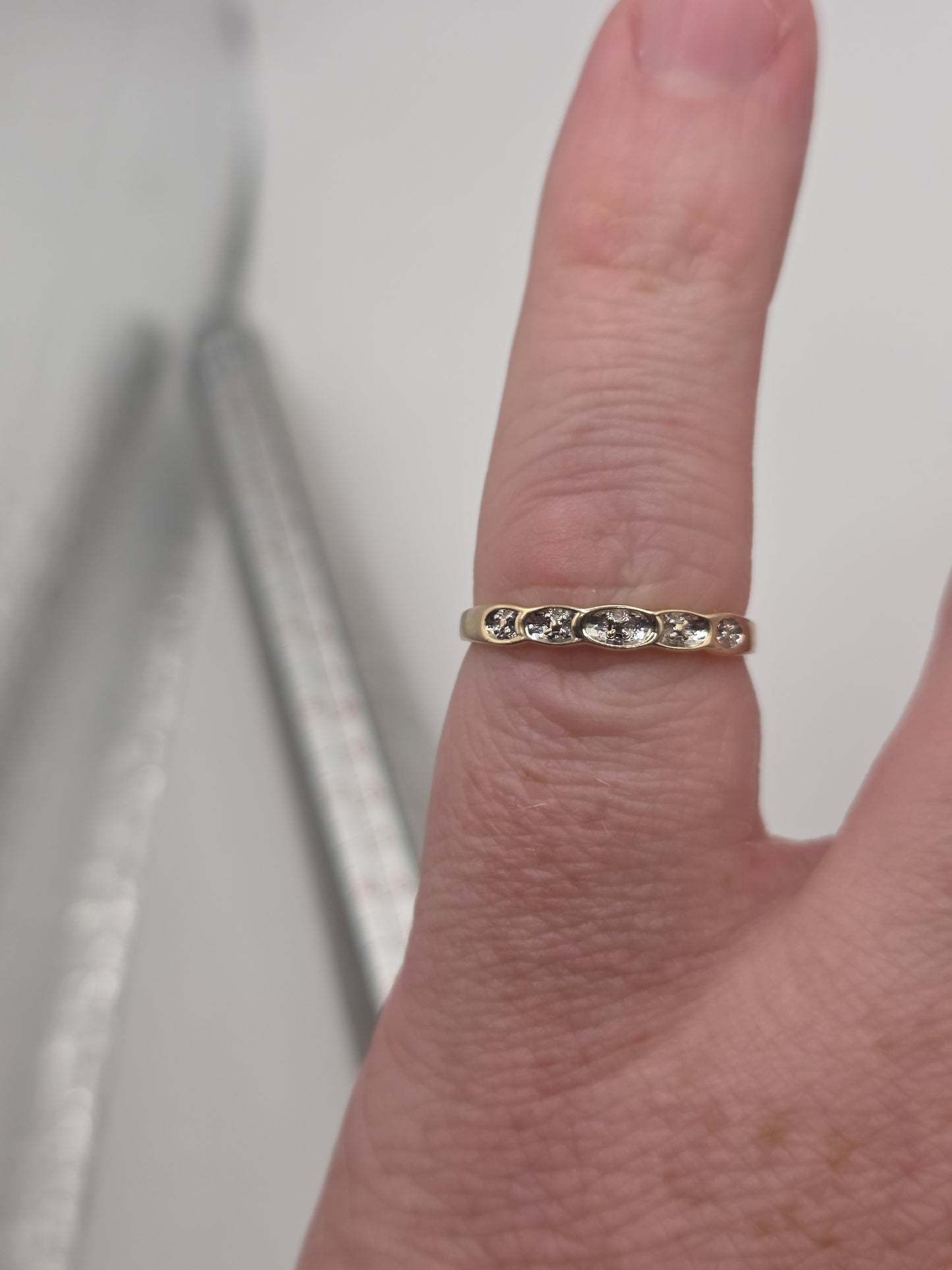 9ct two tone gold ring