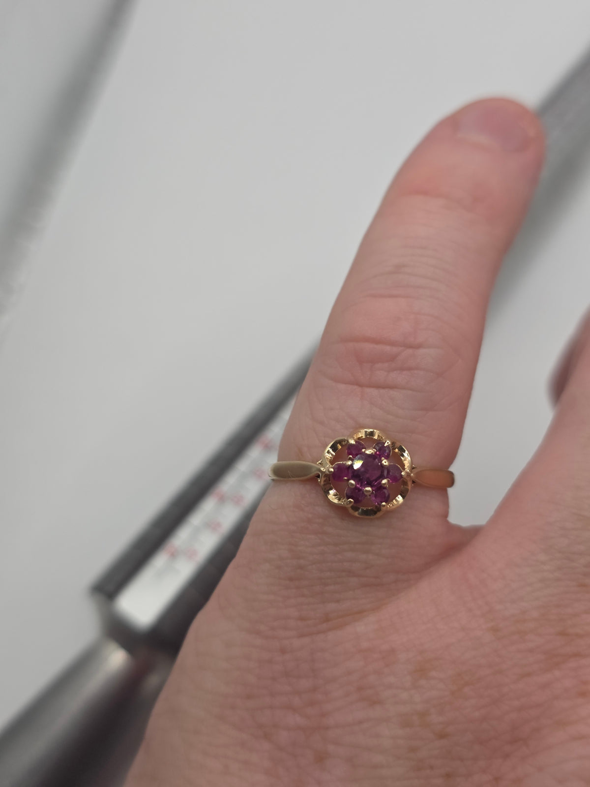9ct gold ruby ring