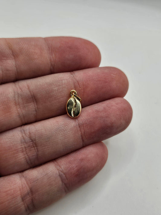 9ct gold coffee bean charm