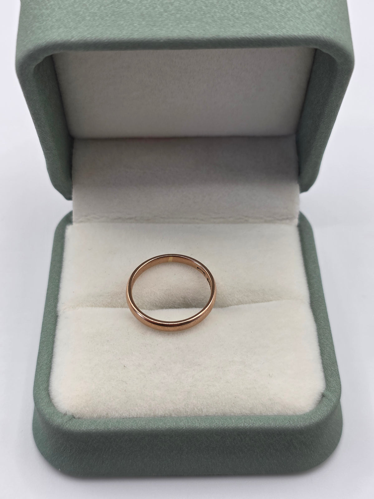 Vintage 9ct rose gold band ring