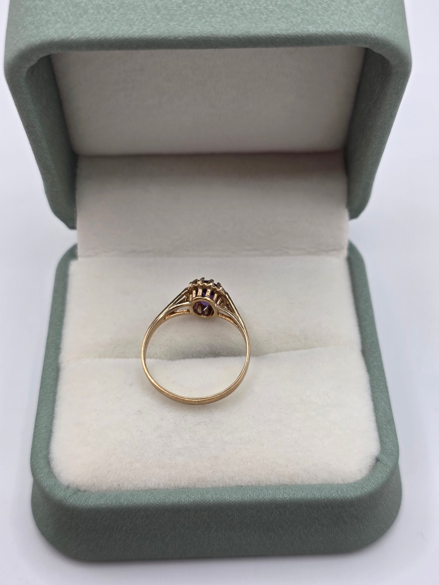 9ct gold amethyst ring