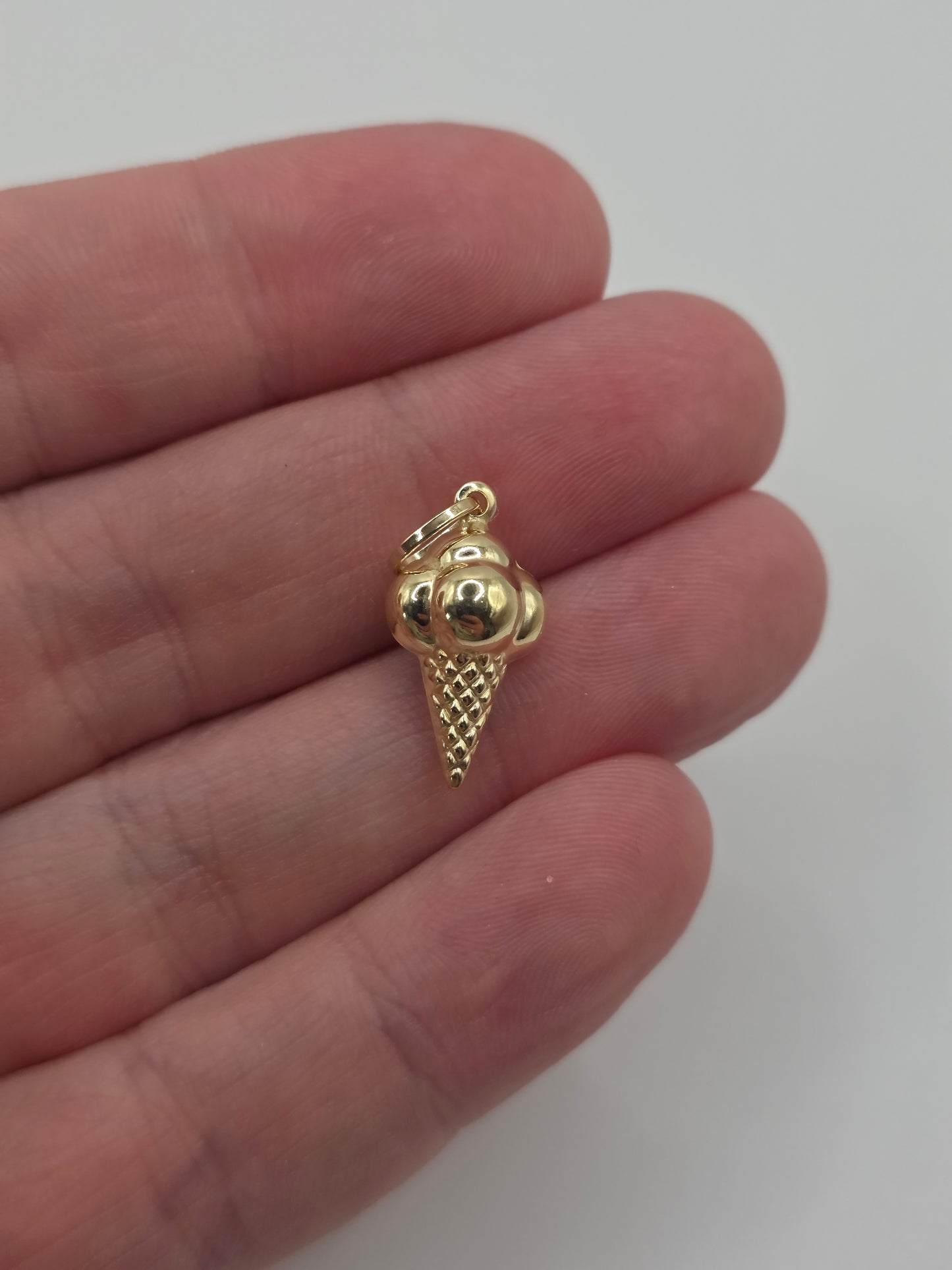 9ct gold ice cream charm
