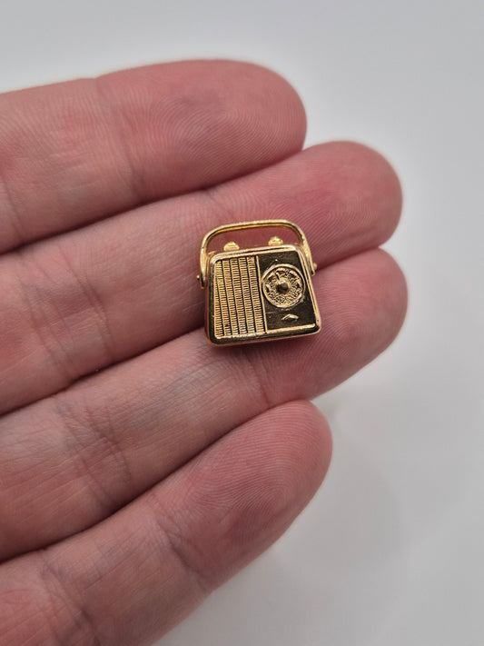 9ct gold vintage radio Charm