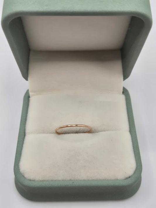 9ct rose gold stacking band ring