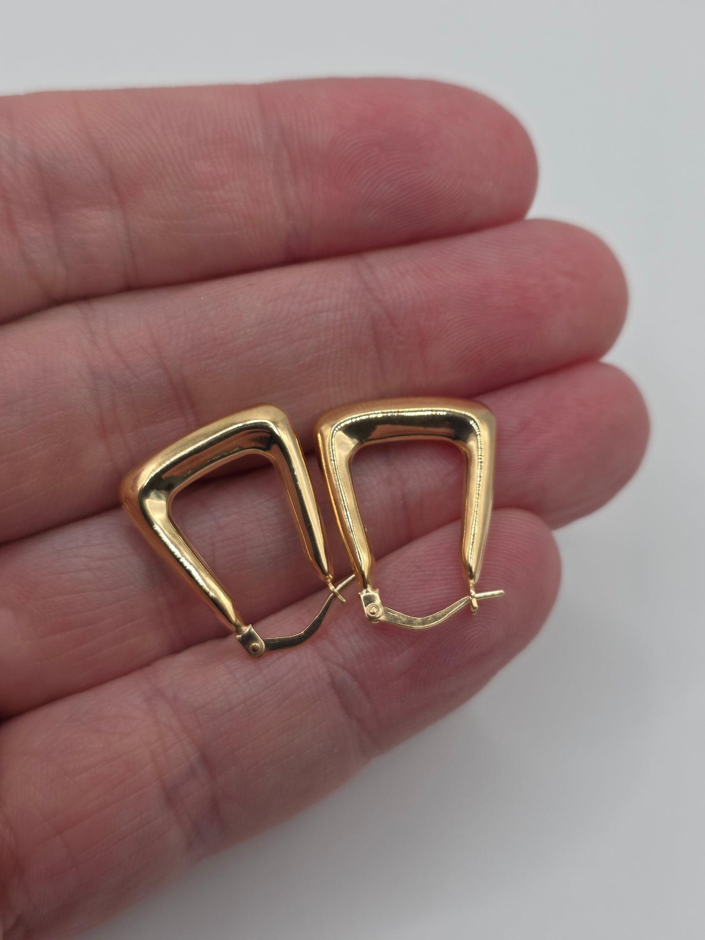9ct gold creole earrings