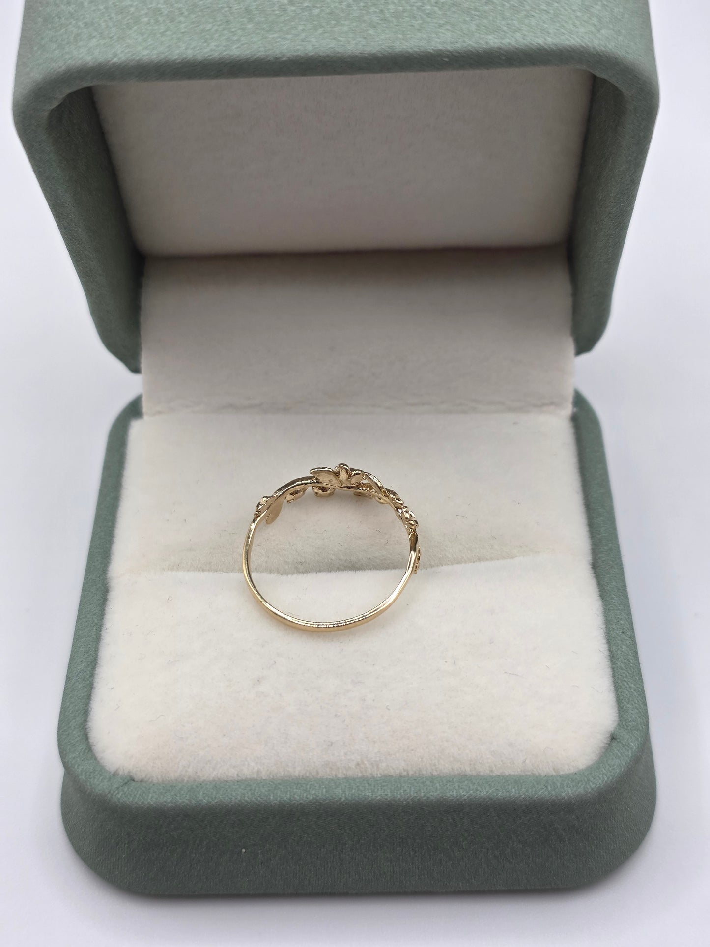 9ct gold forget me knot ring