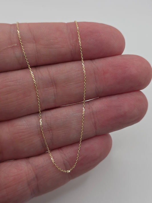 9ct gold belcher chain (17)