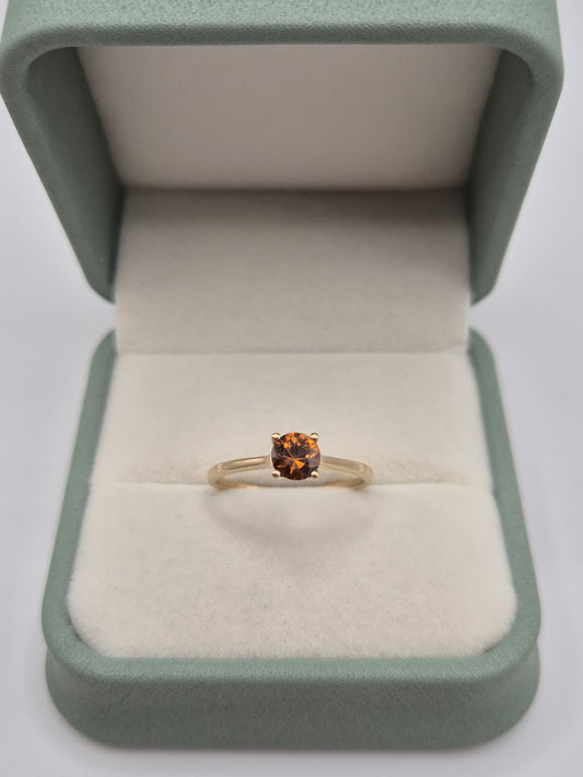 9ct gold citrine ring