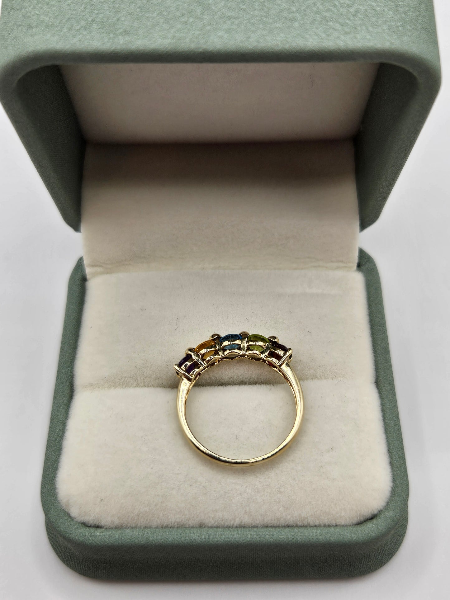 9ct gold multigem ring