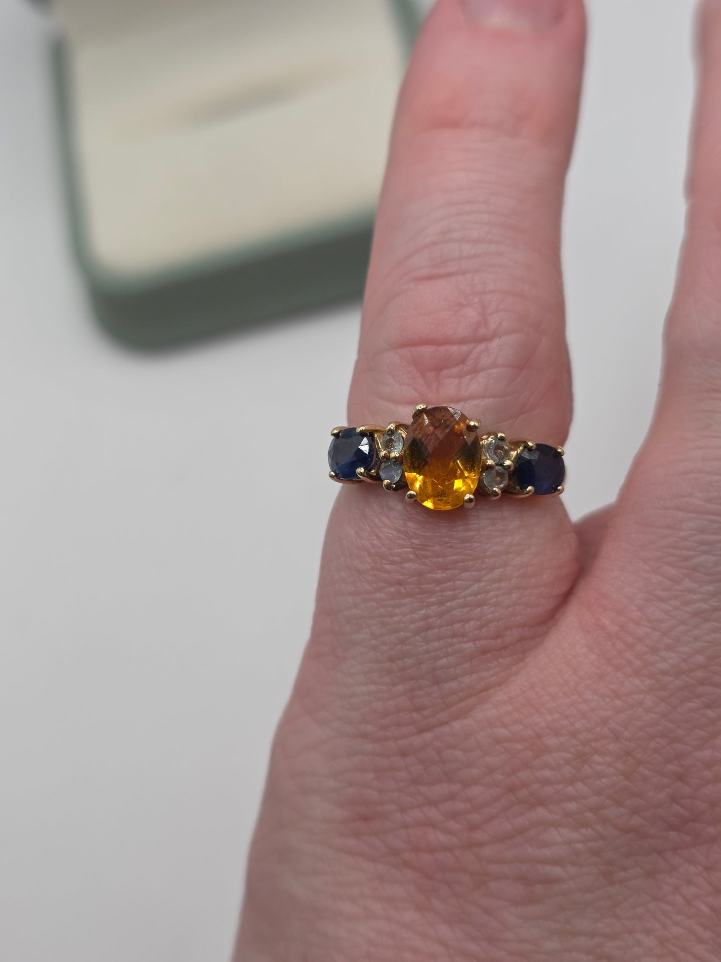 9ct gold multigem ring