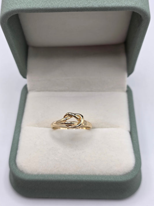 9ct gold knot ring