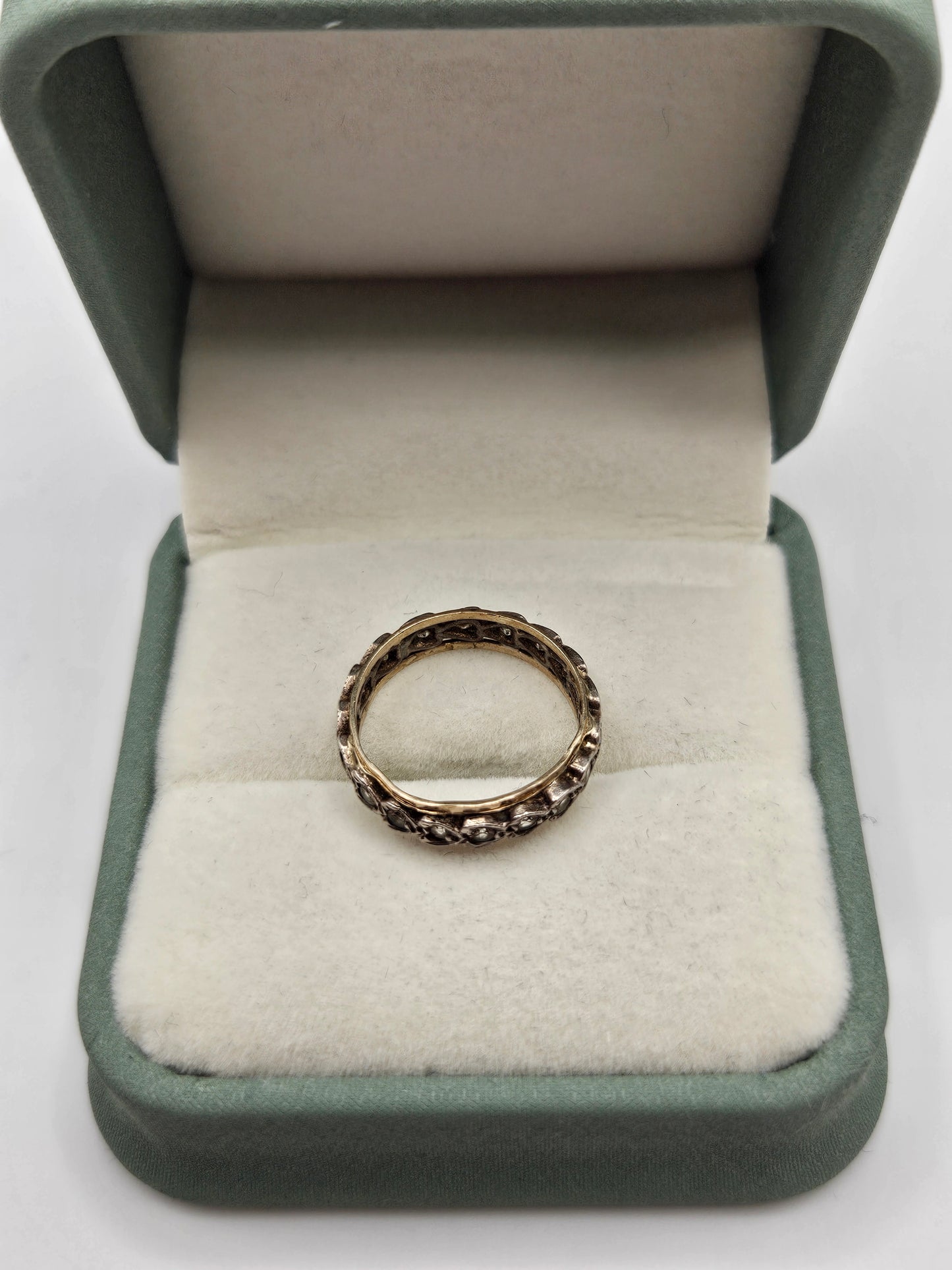 9ct gold and silver ring