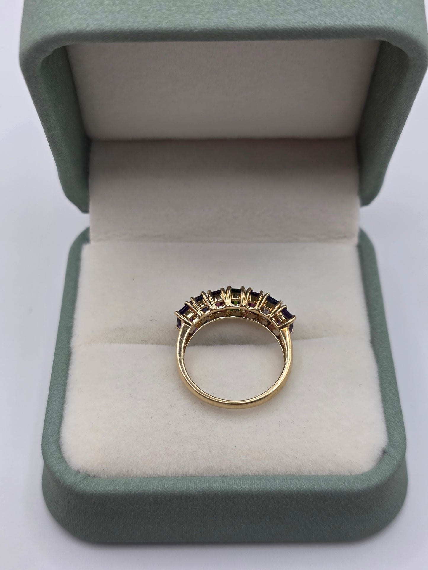 9ct gold multigem ring