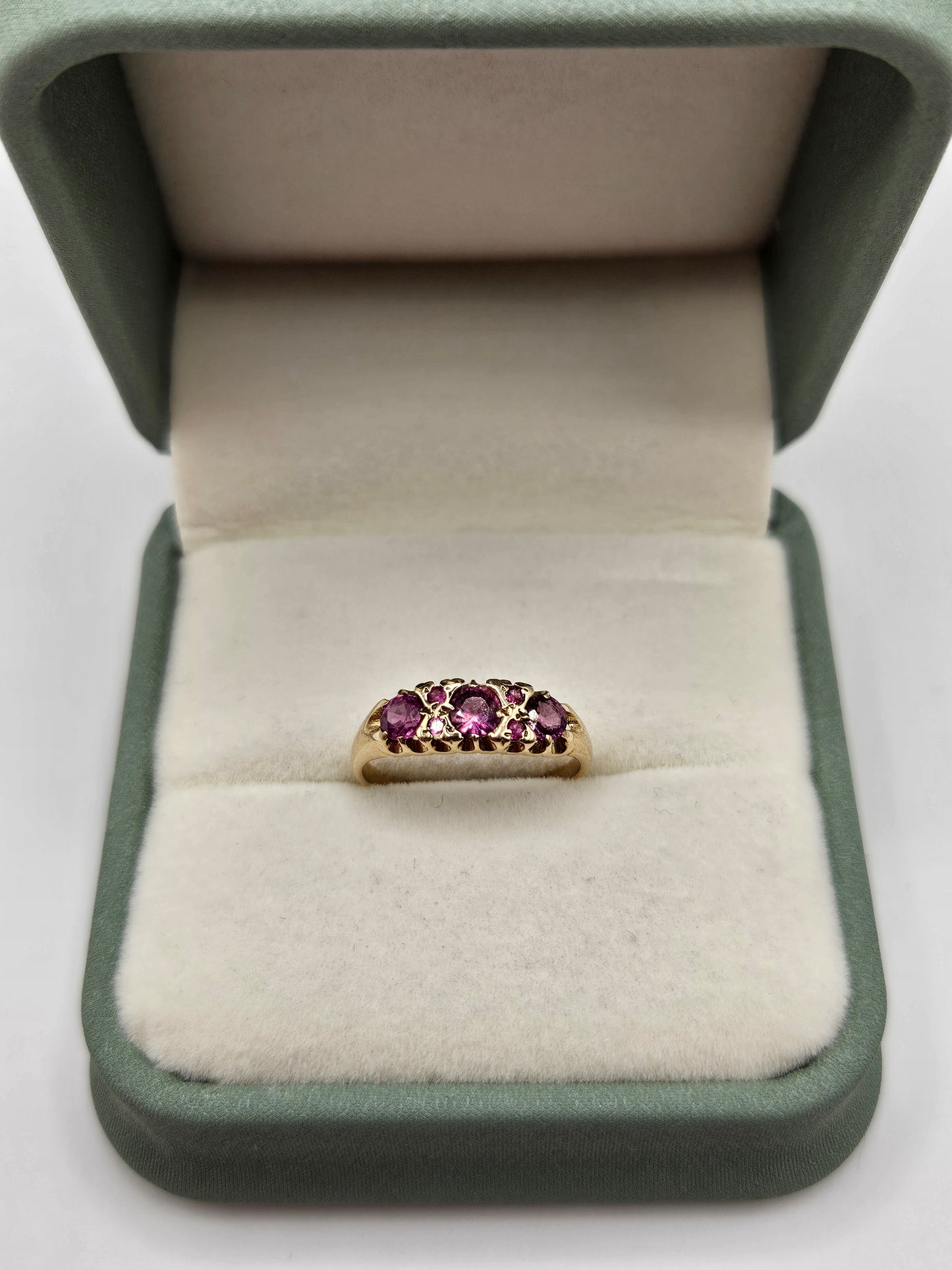 9ct gold ruby ring