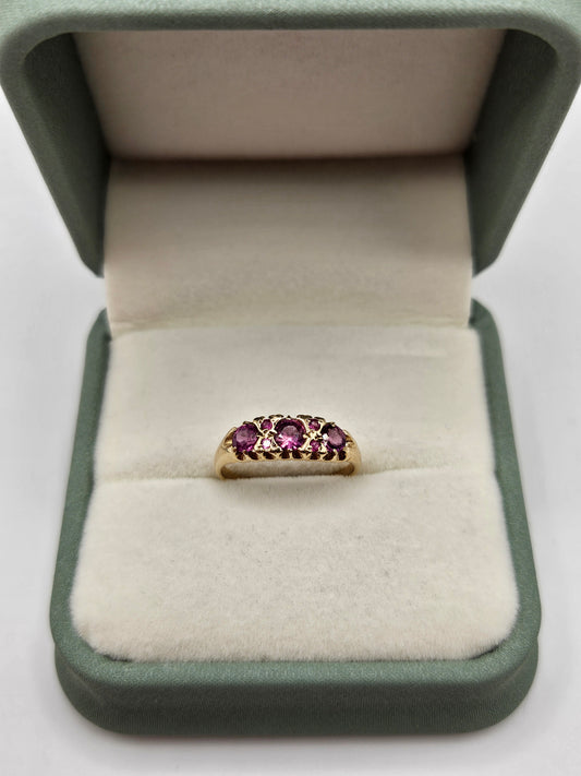 9ct gold ruby ring