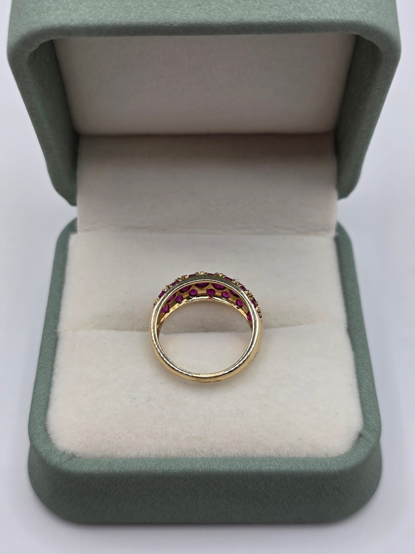 9ct gold ruby ring
