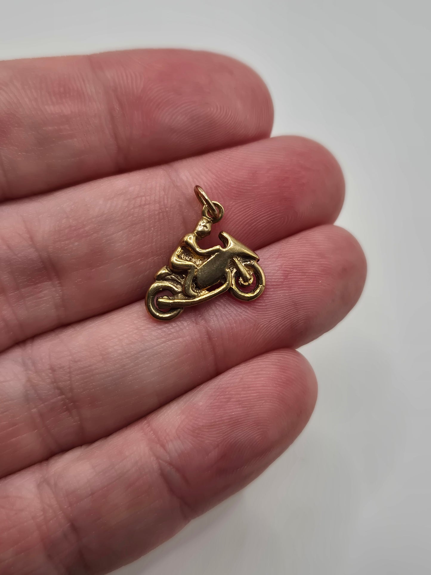 9ct gold motorbike charm