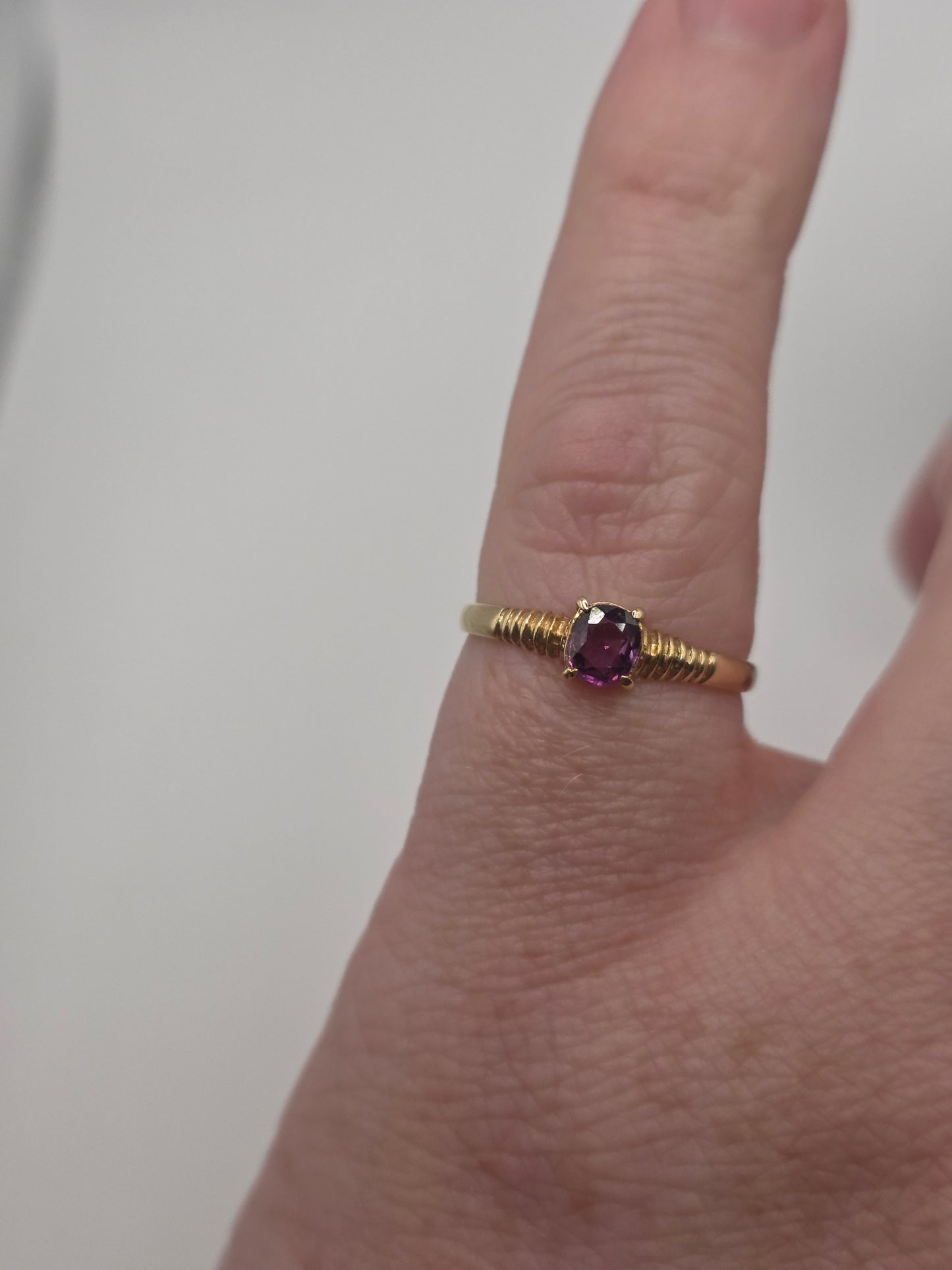 9ct gold tourmaline ring