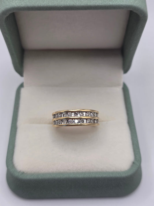 9ct gold diamond ring