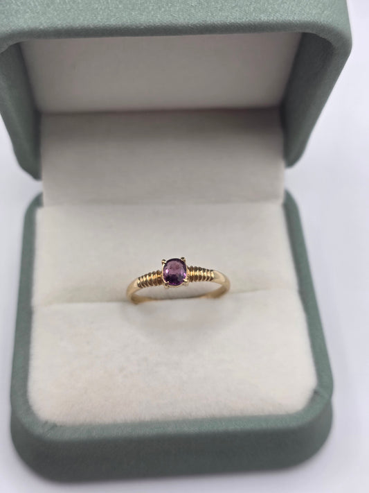 9ct gold tourmaline ring