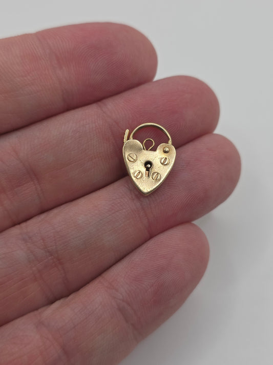 9ct gold padlock 12