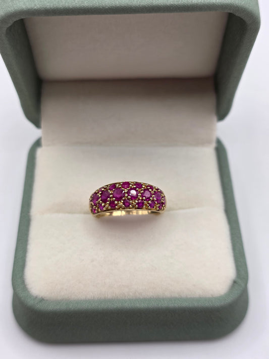 9ct gold ruby ring
