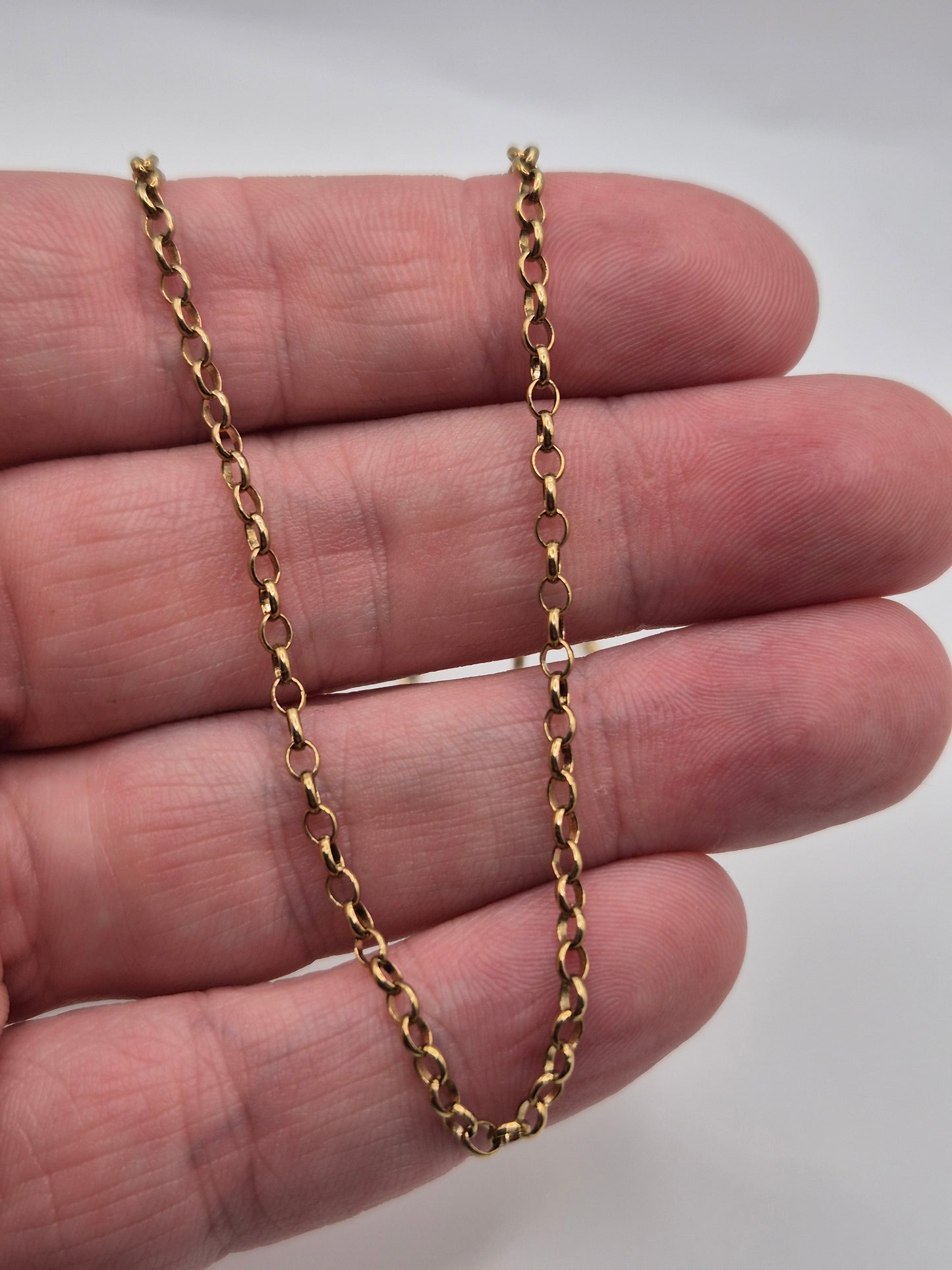 9ct gold belcher chain (13)