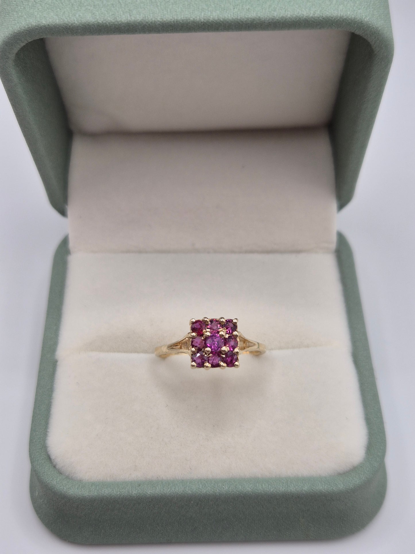 9ct gold ruby ring