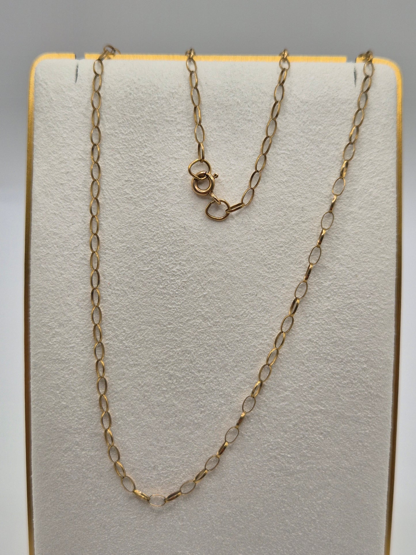 9ct gold belcher chain (12)