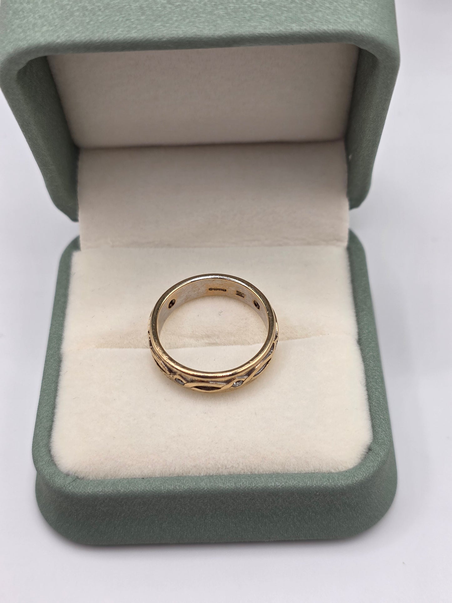 9ct gold diamond eternity ring