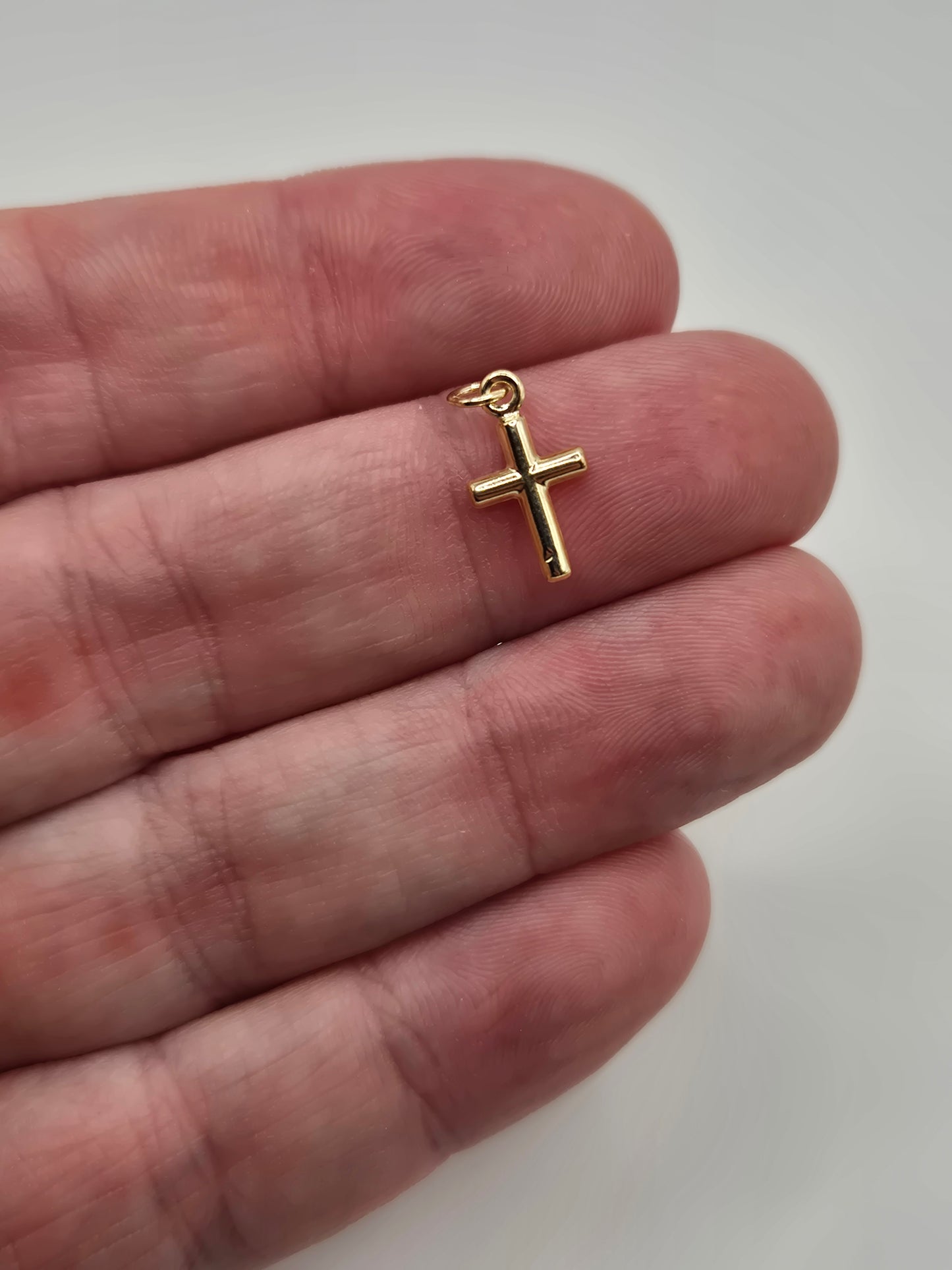 9ct gold cross charm