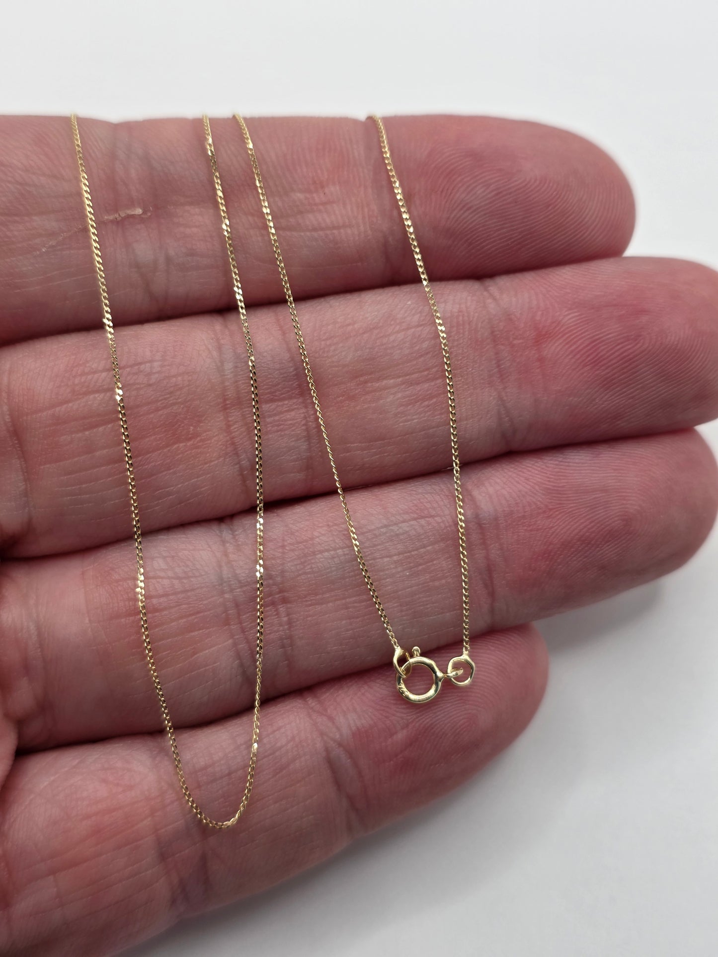 9ct gold curb chain (15)