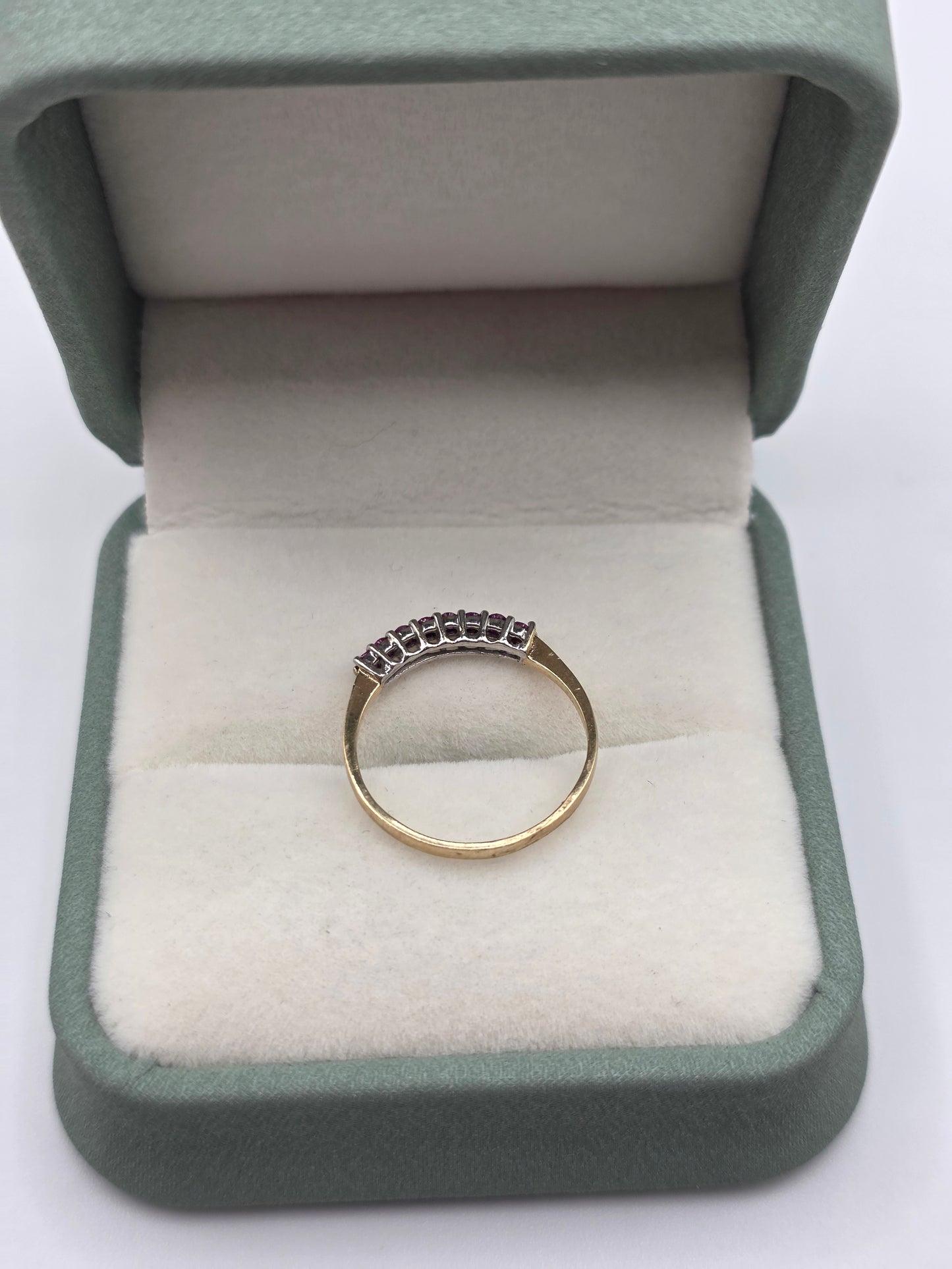 9ct gold ruby ring