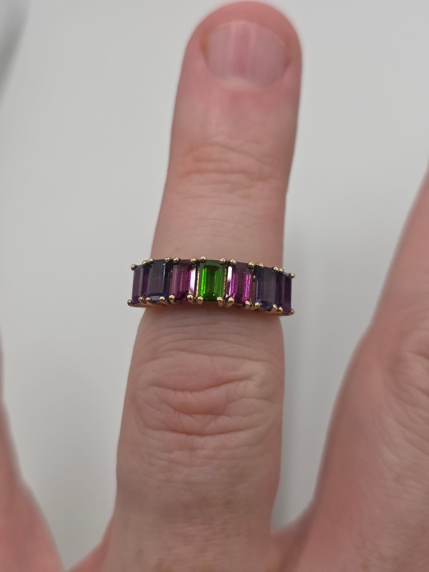 9ct gold multigem ring